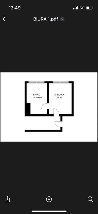 Biuro 31,40 m² Katowice Załęże – Parking, Kuchnia, Internet, 24/7