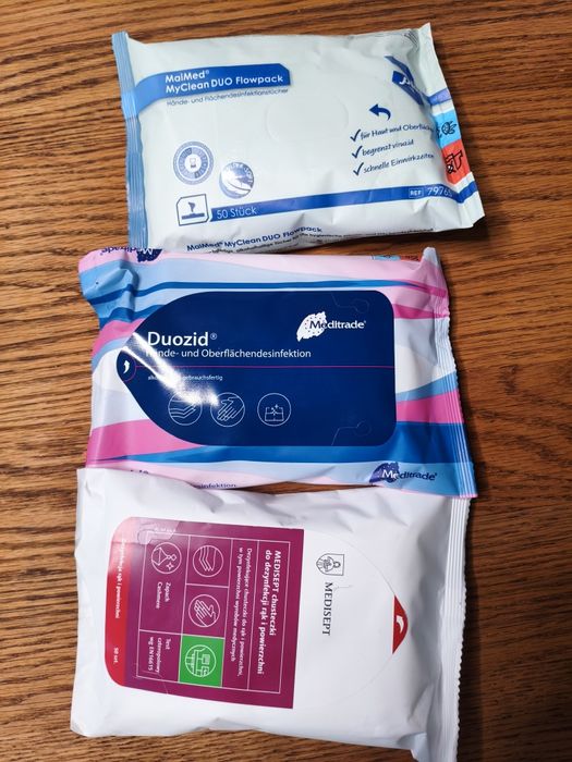 Chusteczki Mediaept itp do dezynfekcji rąk i powierzchni