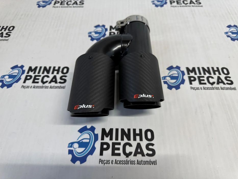 Ponteiras Duplas look Akrapovic Black