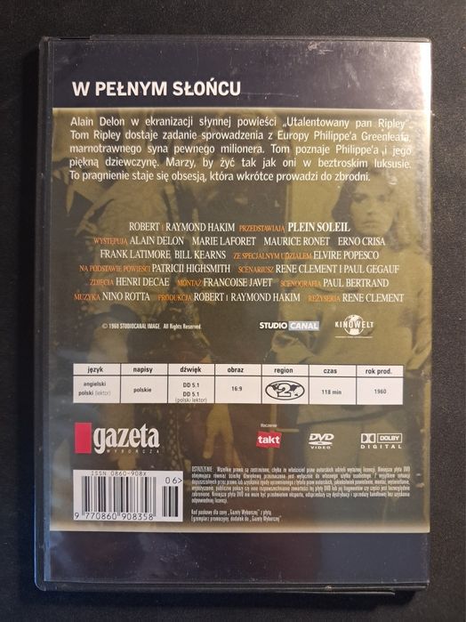 W pełnym słońcu | Alain Delon | DVD