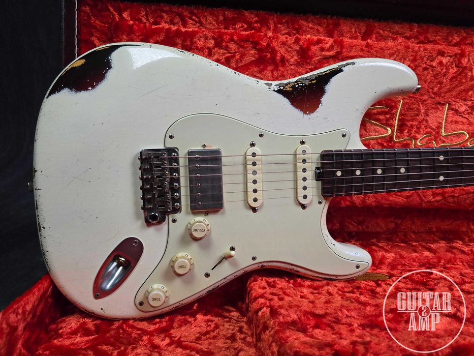 Shabat Lynx HSS – Olympic White over 3-Tone Sunburst – Custom Shop