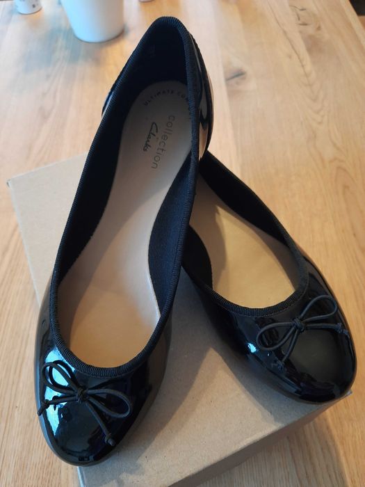 Lakierowane  baleriny Clarks rozm. 35,5