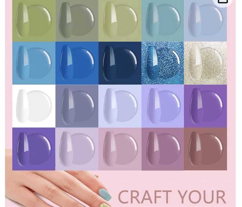 Zestaw żelowych lakierów do paznokci