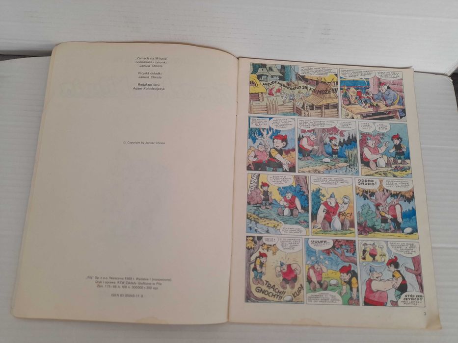 Komiks KAJKO I KOKOSZ Zamach na Milusia wydanie 1 1989 RÓJ J. Christa