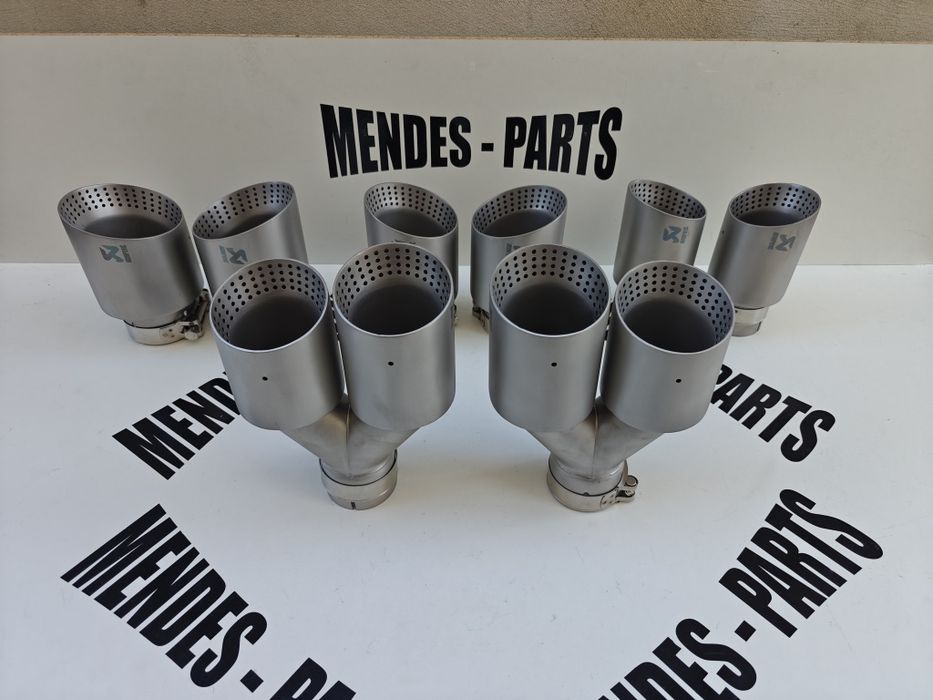 Ponteiras style akrapovic inox