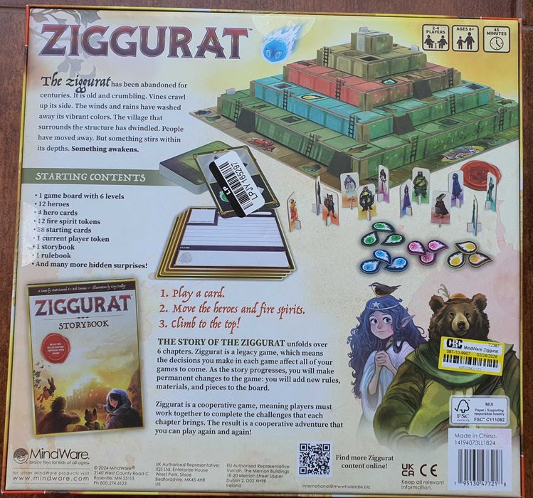Ziggurat, gra planszowa, nowa, EN