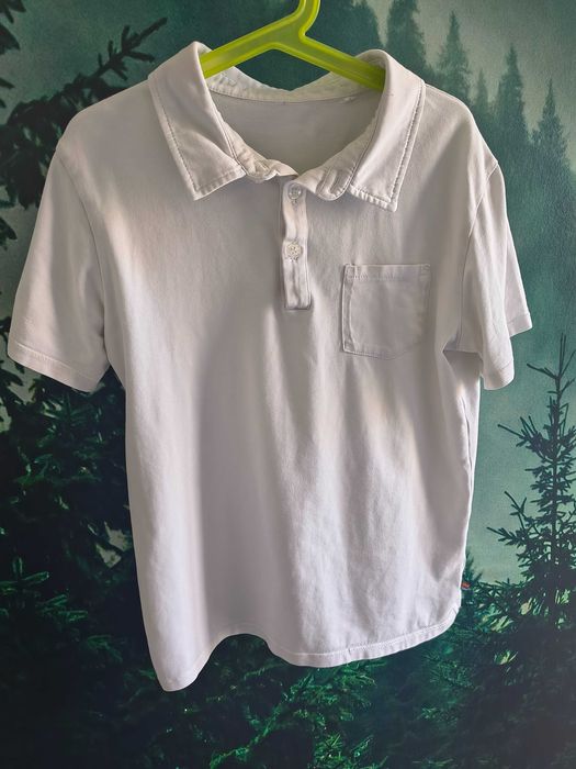 Koszulka polo MyBasic 11-12 lat 146-152cm biała