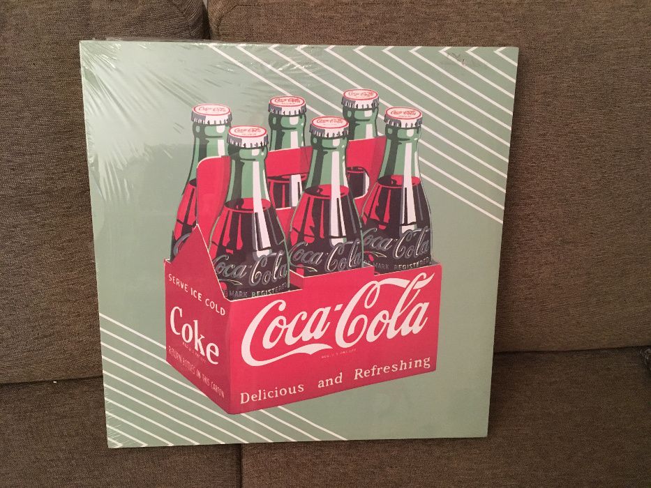 Quadro da Coca Cola estilo Retro / Vintage - Novo