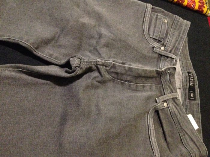 Calças Tiffosi - calça ganga elástica cinza