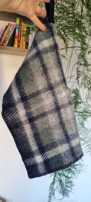 Wełniany kocyk narzutka  ocieplacz 100% ull wool wełna Woolmark Hemtex