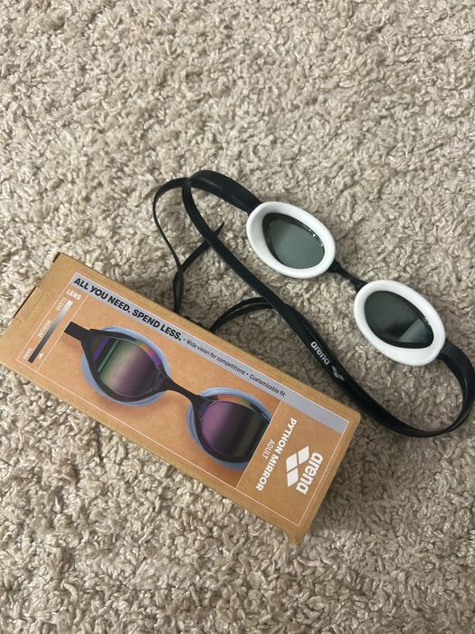 Окуляри для плавання змагальні Arena Python затемнені