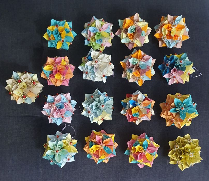 Piękne! Kule, bombki choinkowe, origami, rękodzieło