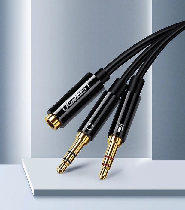 Ugreen rozdzielacz AUX 3,5 mm mini jack - 2x 3,5 mm mini jack