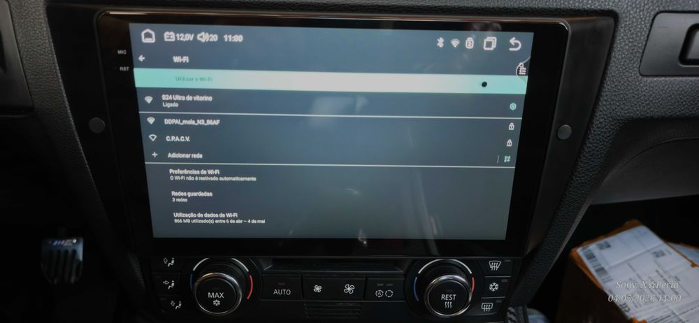 Autorrádio Android 9 Polegadas - 8Gb Memoria Ram 128Gb. Armazenamento   (Novo)