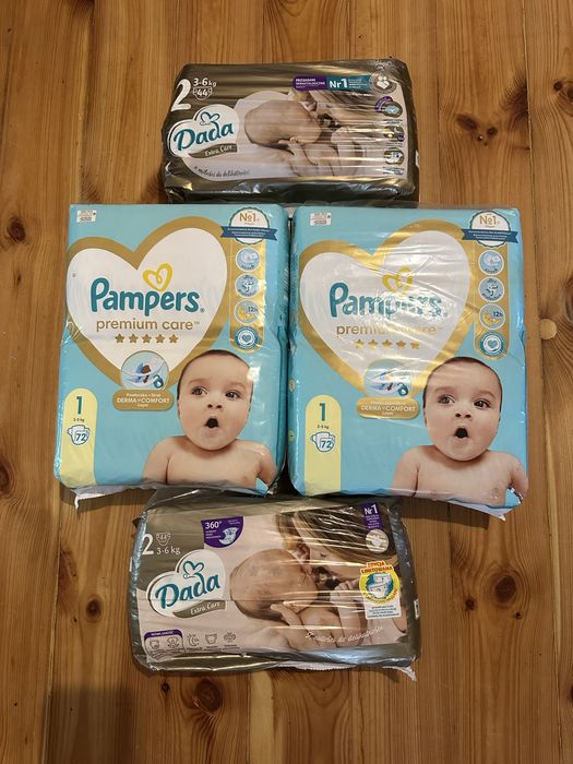 Pieluchy Pampers i Dada 232 sztuki Wroclaw Sołtysowice