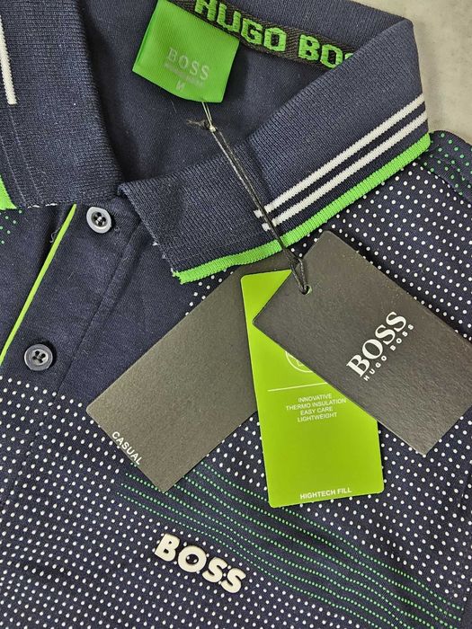 Koszulka męska hugo boss polo grantowo-zielona nowość OUTLET