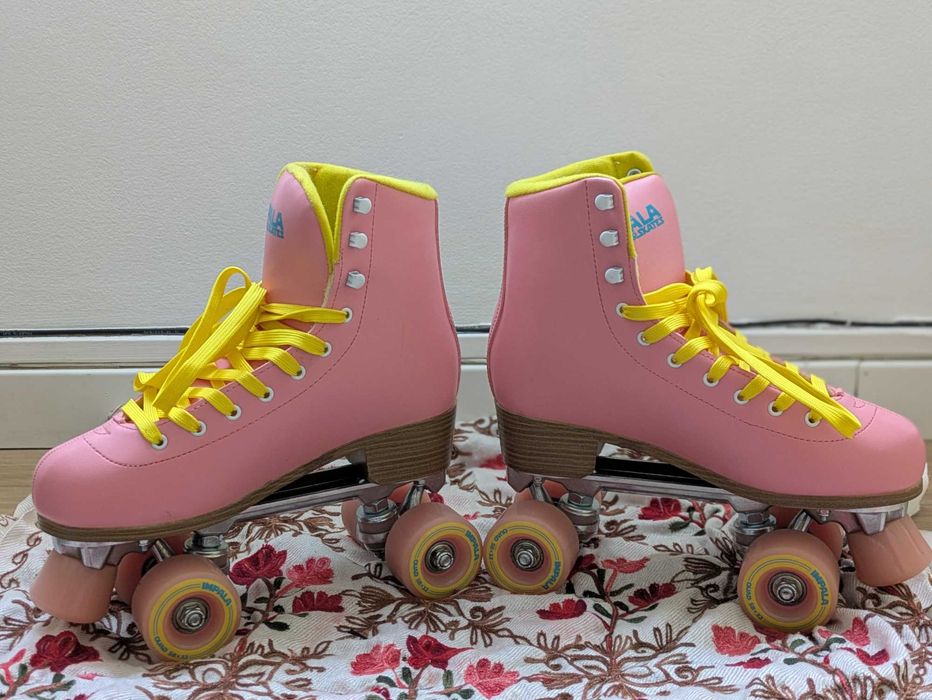 Patins em linha - Rosa - UK 7/US 9 | Roller Skates - Pink - UK 7/US 9