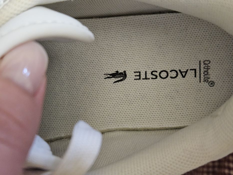 Кеди Lacoste білі шкіра 37 T-Clip SET 224 2 SFA