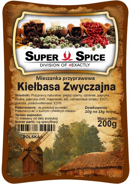 Mieszanka Przyprawowa SuperSpice - Kiełbasa Zwyczajna - 200g
