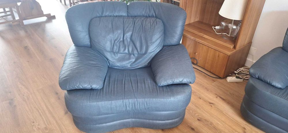 Sofás confortáveis azuis