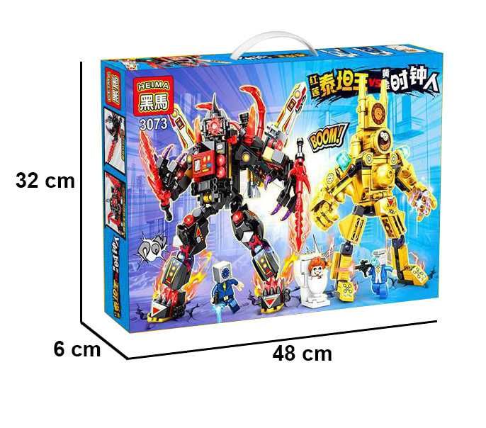 Лего Скибиди Туалет Клокмен и Титан Сирена 482 деталей Skibidi Скібіді