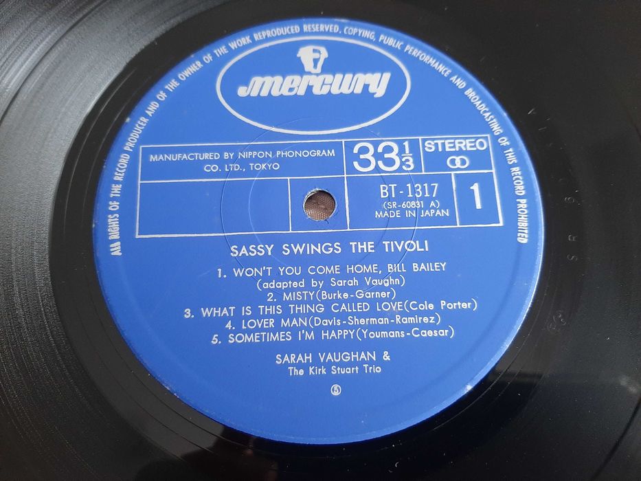 Sarah Vaughan - Sassy Swings The Tivoli - Japão - Vinil LP