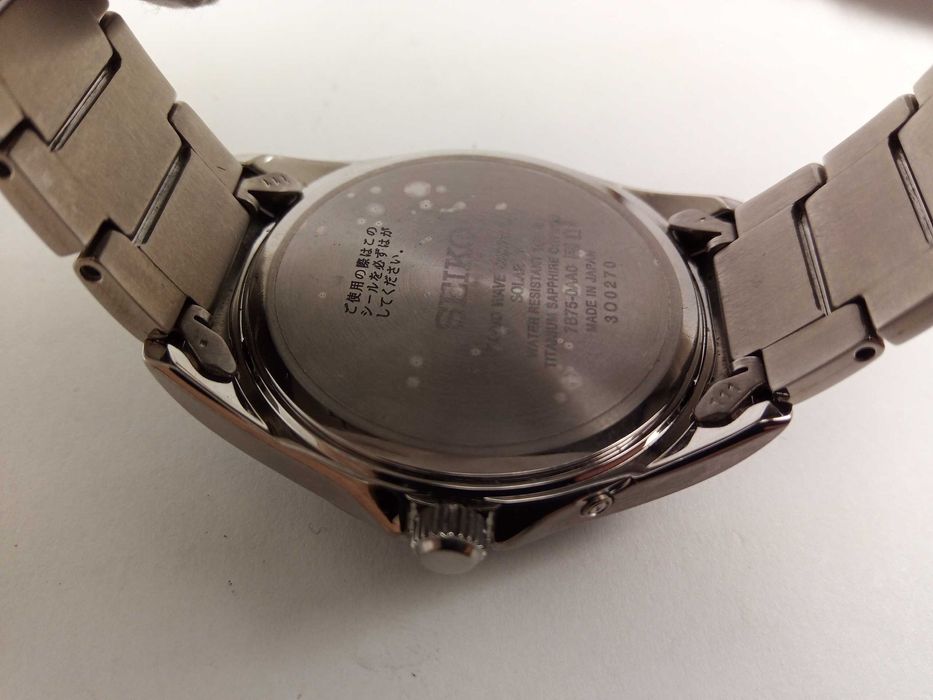 Японские часы Seiko Solar SBTM287 титан, радиоконтроль, сапфир, мировое время, Japan made