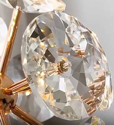 Lampa Wisząca LED: Lux Kryształki Złota 3-5m2 NOWA Cena z Wysyłką: 177