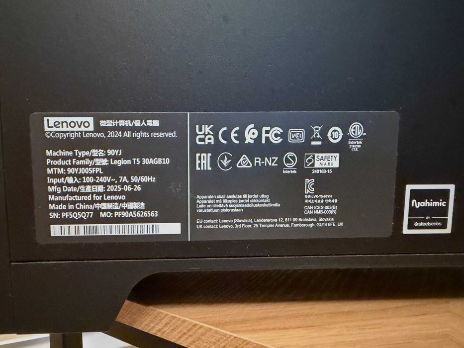 Lenovo Legion T5 - GWARANCJA