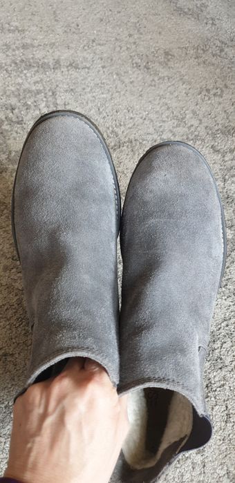 Sztyblety botki polbuty zamsz Esprit