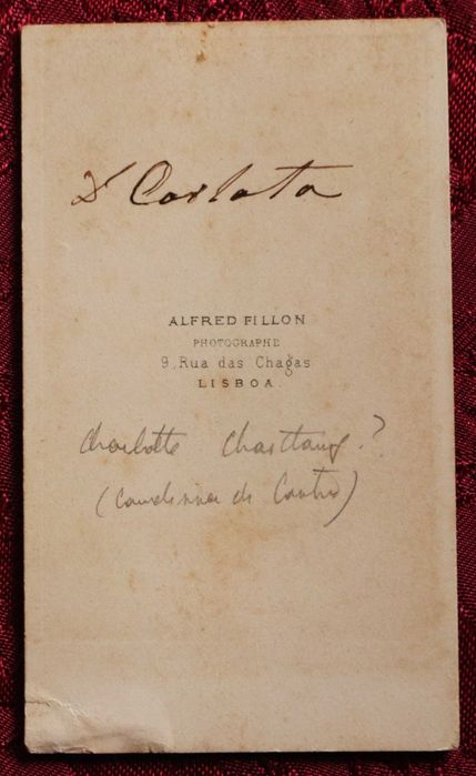 Condessa de Castro, Anne Charlotte Chastaing CDV Fillon