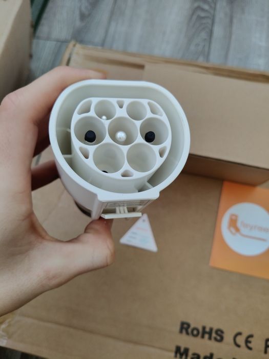 ЯКІСТЬ‼️Перехідник Type 2 - GBT 32A 7kW FEYREE з блокуванням EV Adapter адаптер для зарядки авто з Китаю надійний корпус