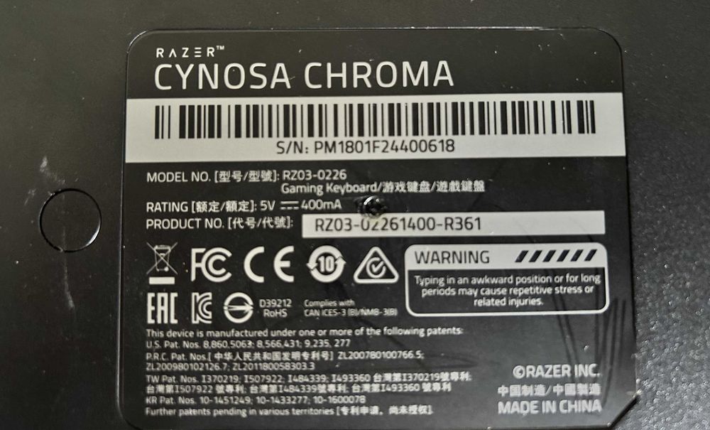 Razer Cynosa Chroma