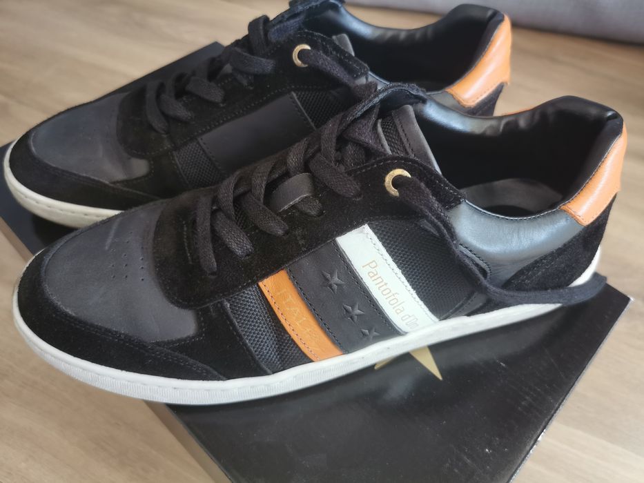 Włoskie sneakersy skórzane, rozm. 41