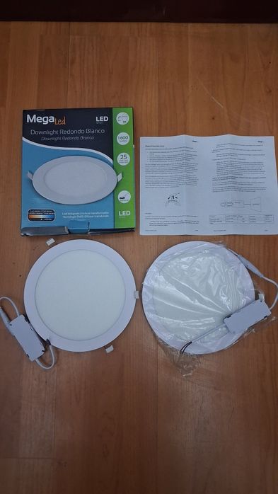 Lote de 3 Downlights Mega LED 25W