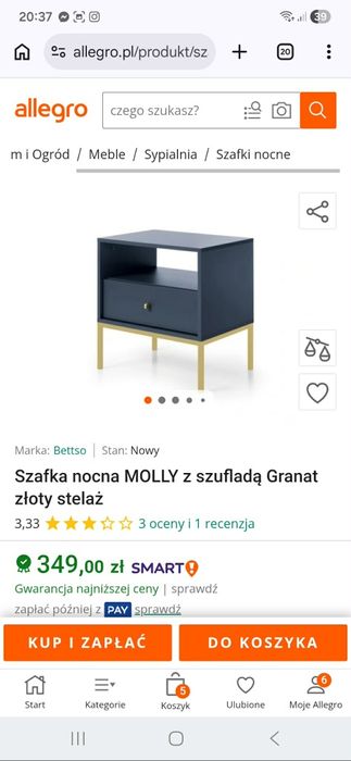 Szafki nocne do sypialni 2 sztuki