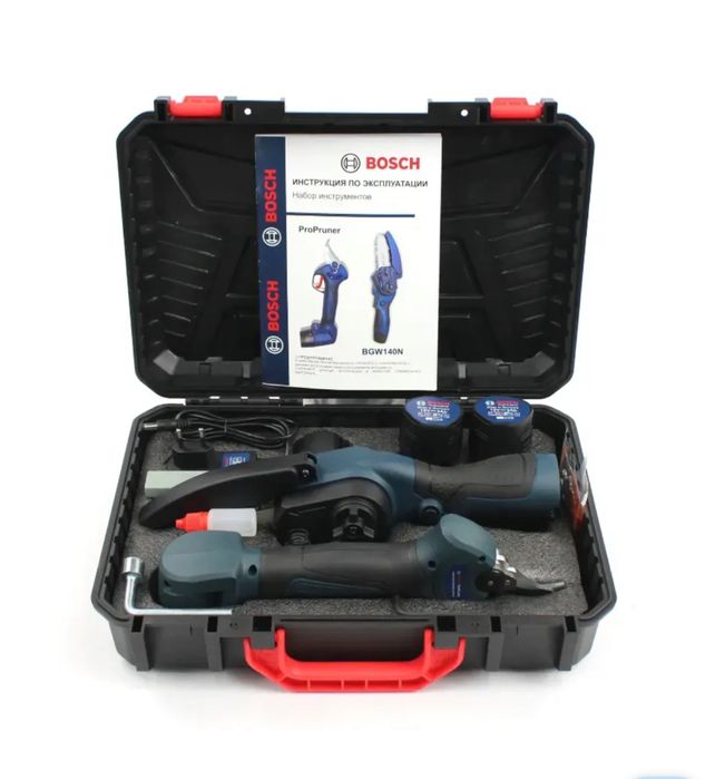 Акумуляторний набір 2в1 BOSCH (міні-пила BGW140N + секатор ProPruner)