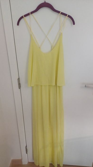 Vestido amarelo comprido - M