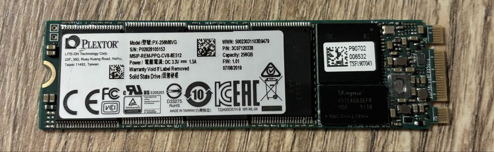 Plextor PX-256M8VG 256GB SSD M2 SATA