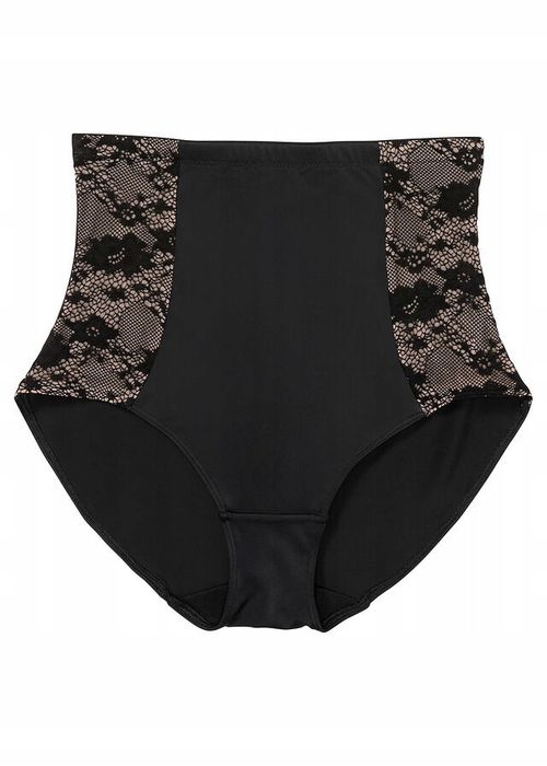 B.P.C. majtki modelujące czarne z koronką 42