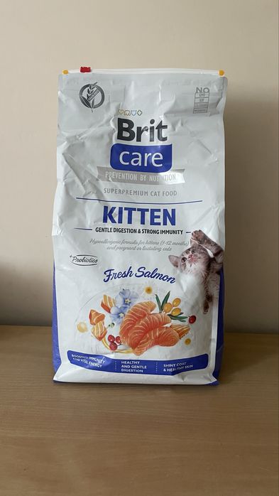 BRIT CARE Grain-Free Kitten Immunity 7 kg корм для кошенят з лососем