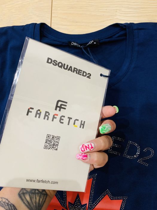 Dsquared 2 koszulka t-shirt cyrkonie m