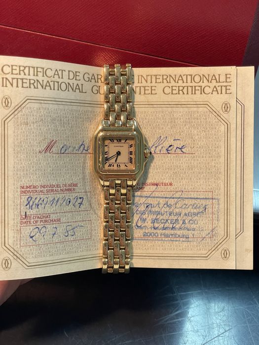 Cartier Panthere Ouro