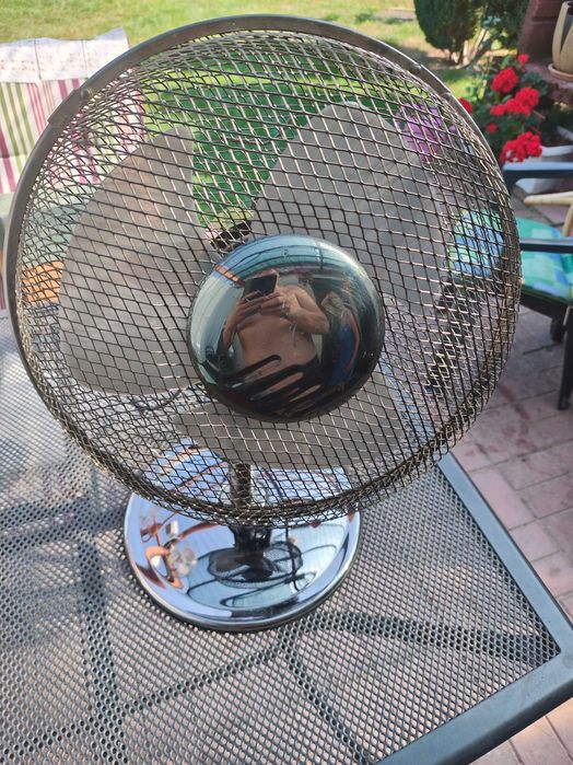 Wentylator stojący, stołowy, metaliczny grafit, średnica 30cm