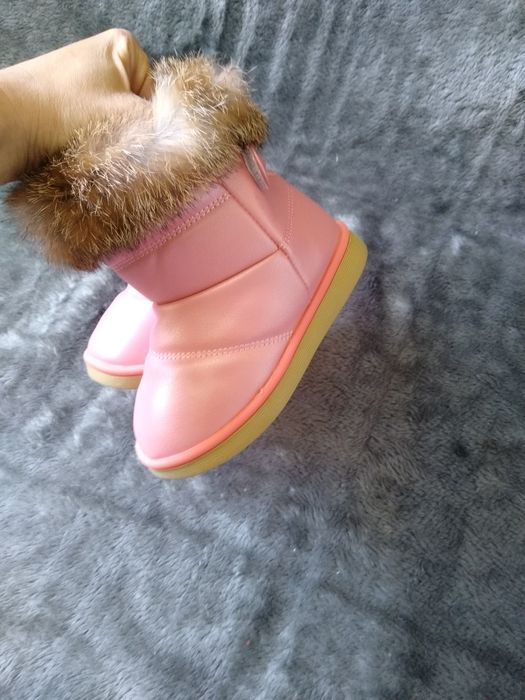 Śniegowce z futerkiem dla dziewczynki