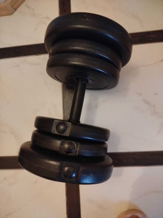 Гантелі наборні  з металічним грифом