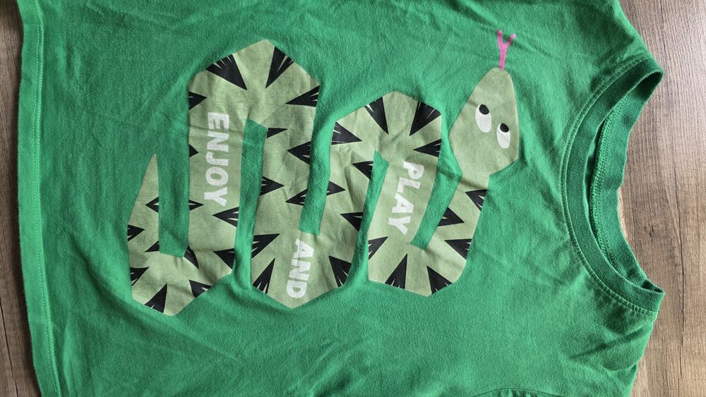 bluzka na krótki rękaw 122 / 128