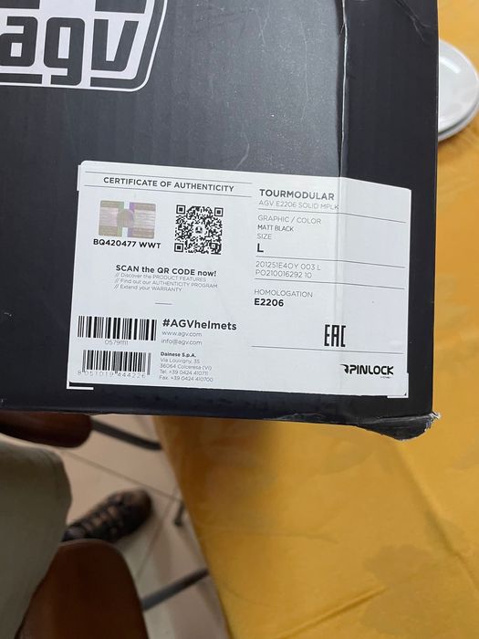 capacete AGV modelar tamanho L