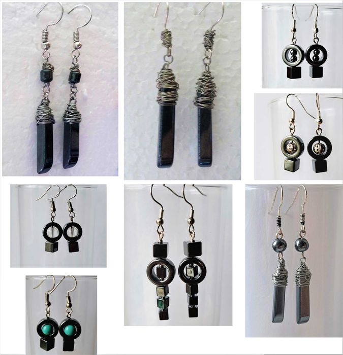 серьги натуральный камень хендмейд