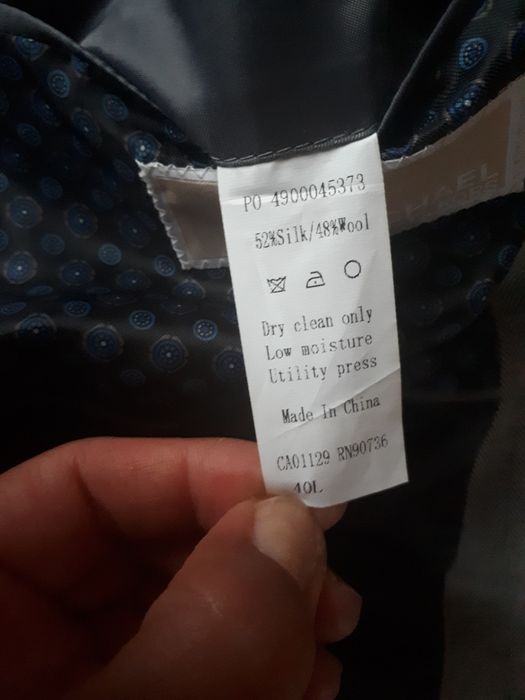 Marynarka męska Michael Kors L jedwab wełna